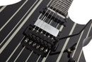Schecter Synyster Gates Custom-S Electric Guitar - Black with Silver Stripes