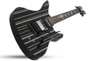 Schecter Synyster Gates Custom-S Electric Guitar - Black with Silver Stripes