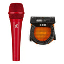 sE Electronics V7 RED Studio-grade Handheld Microphone Supercardioid in Red with 25 ft XLR Mic Cable