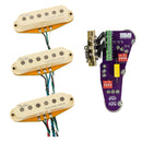 Fender Gen 4 Noiseless Stratocaster Pickup Set with Mojotone Solderless Deluxe Strat Harness