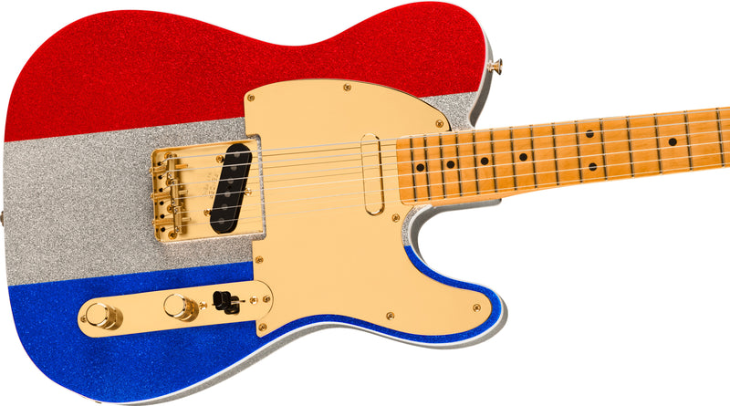 Fender Limited Edition Buck Owens Telecaster - Red, Silver and Blue Sparkle (Open Box)