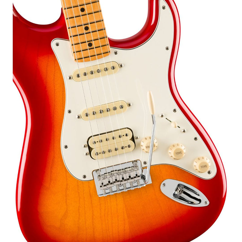 Fender Player II Stratocaster HSS, Maple Fingerboard, Aged Cherry Burst (Chambered)