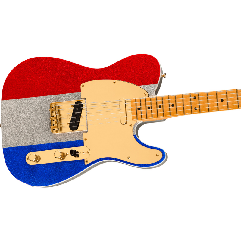 Fender Limited Edition Buck Owens Telecaster - Red, Silver and Blue Sparkle (Open Box)