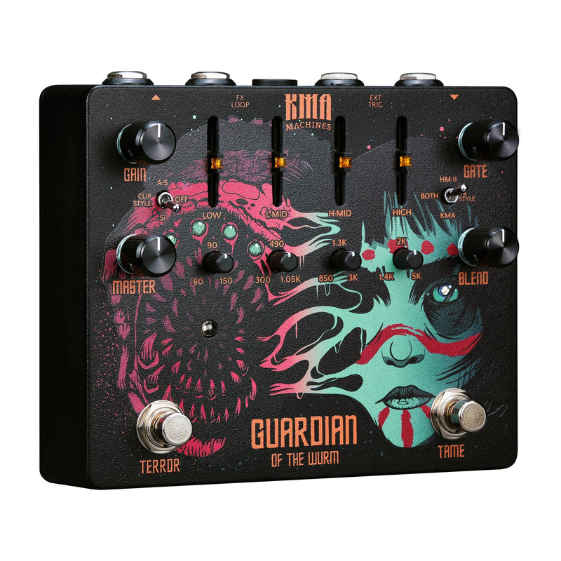 KMA Machines Guardian of the Wurm High Gain Distortion and Noise Gate Pedal