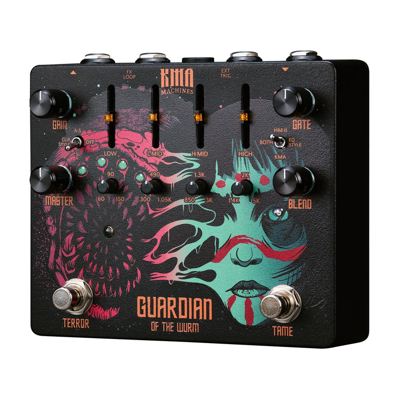 KMA Machines Guardian of the Wurm High Gain Distortion and Noise Gate Pedal