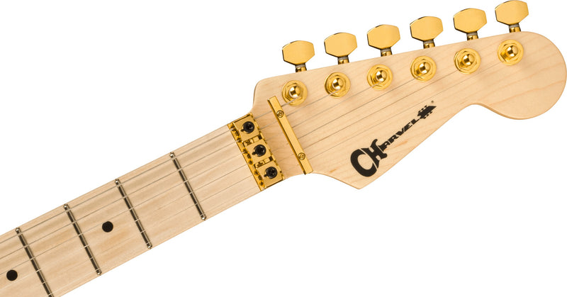 Charvel Pro Mod So Cal Style 1 HH FR Snow White with Gold Aluminum Pickguard