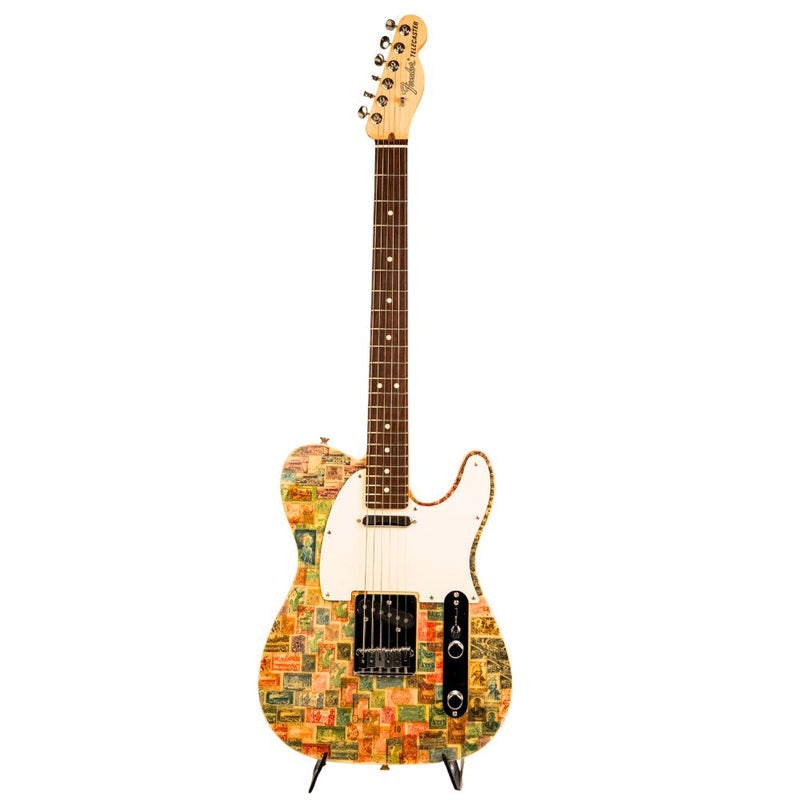 Fender Custom Shop Andy Mooney World Stamp Collection Telecaster Benefiting LA Wildfire Relief - Guyana