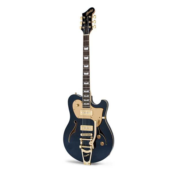 Baum Guitars Leaper Tone with Bigsby Deep Sea with Hard Shell case (open box)