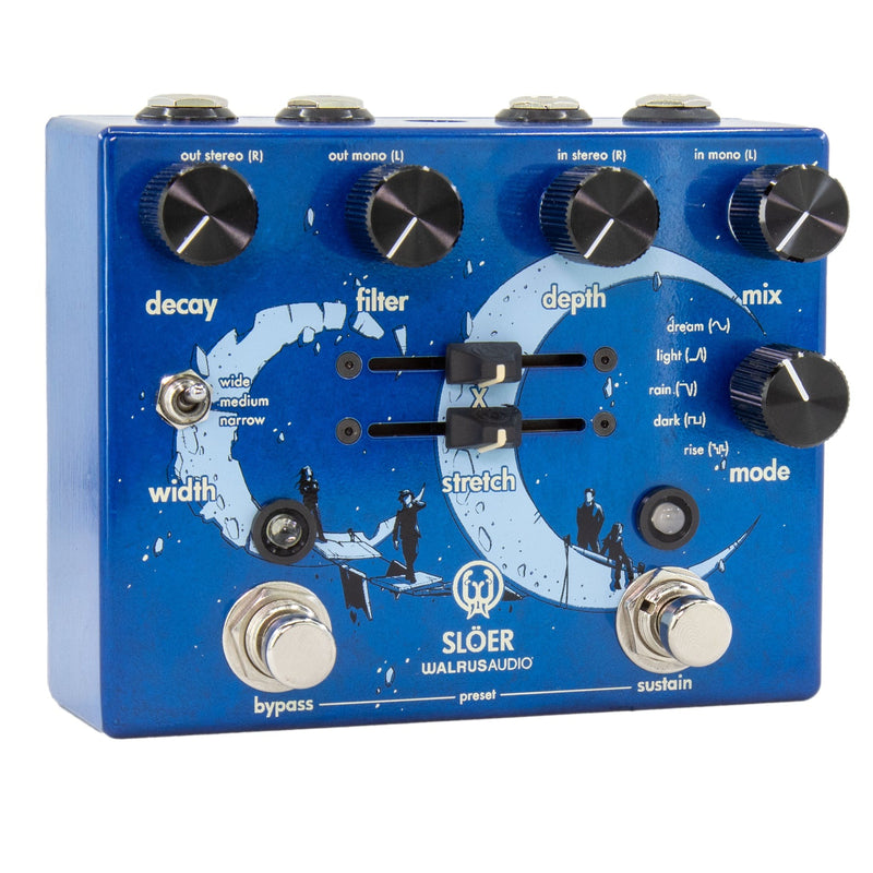 Walrus Audio SLOER Stereo Ambient Reverb Blue