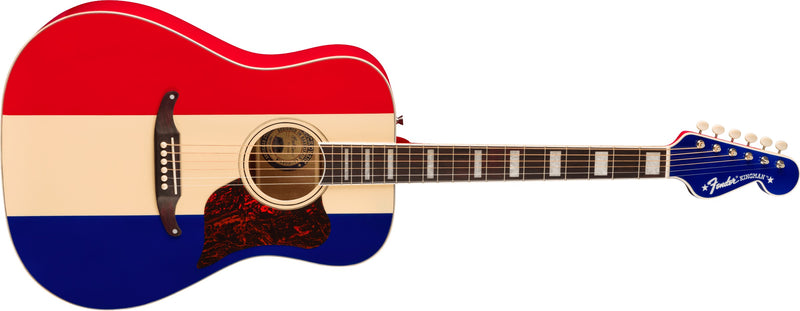 Fender Buck Owens Kingman Acoustic-electric Guitar - Red, White, and Blue