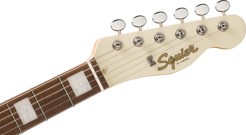 Fender Squier Limited Edition Paranormal Offset Telecaster SJ, Laurel Fingerboard, Tortoiseshell Pickguard, Olympic White