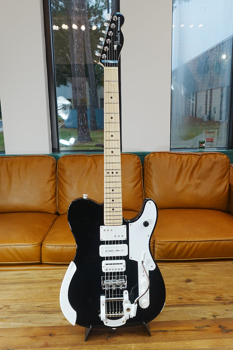 Fender Jack White Triplecaster - Black (Chambered)