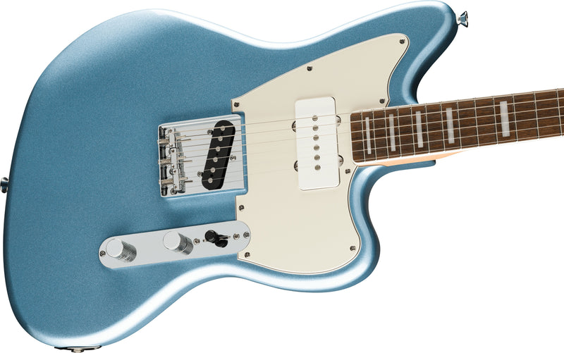 Squier Limited Edition Paranormal Offset Telecaster SJ, Laurel Fingerboard, Parchment Pickguard, Ice Blue Metallic