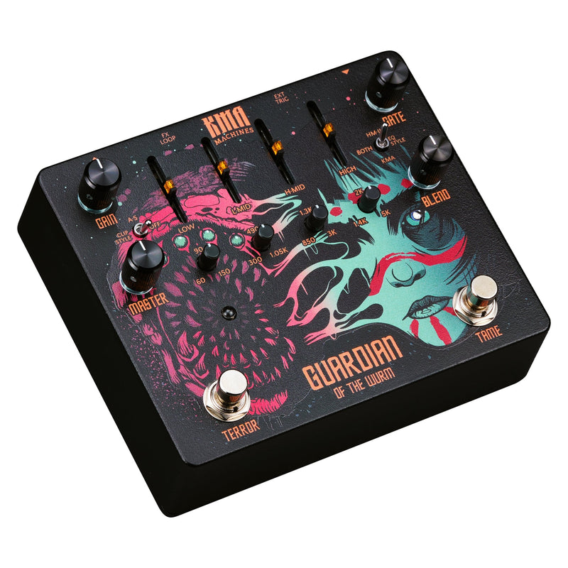 KMA Machines Guardian of the Wurm High Gain Distortion and Noise Gate Pedal