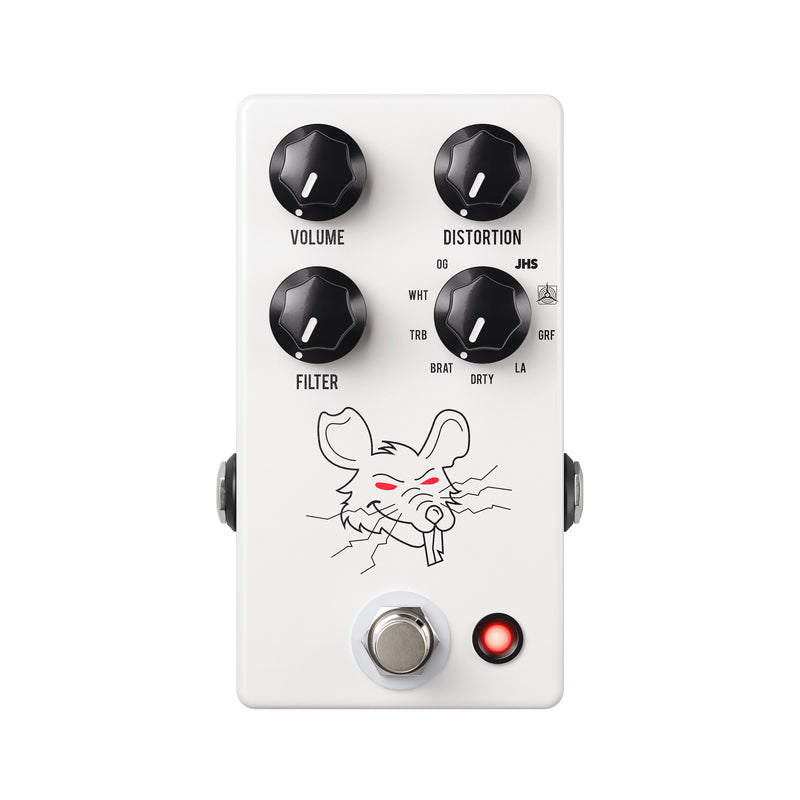 JHS PackRat Distortion Pedal - White