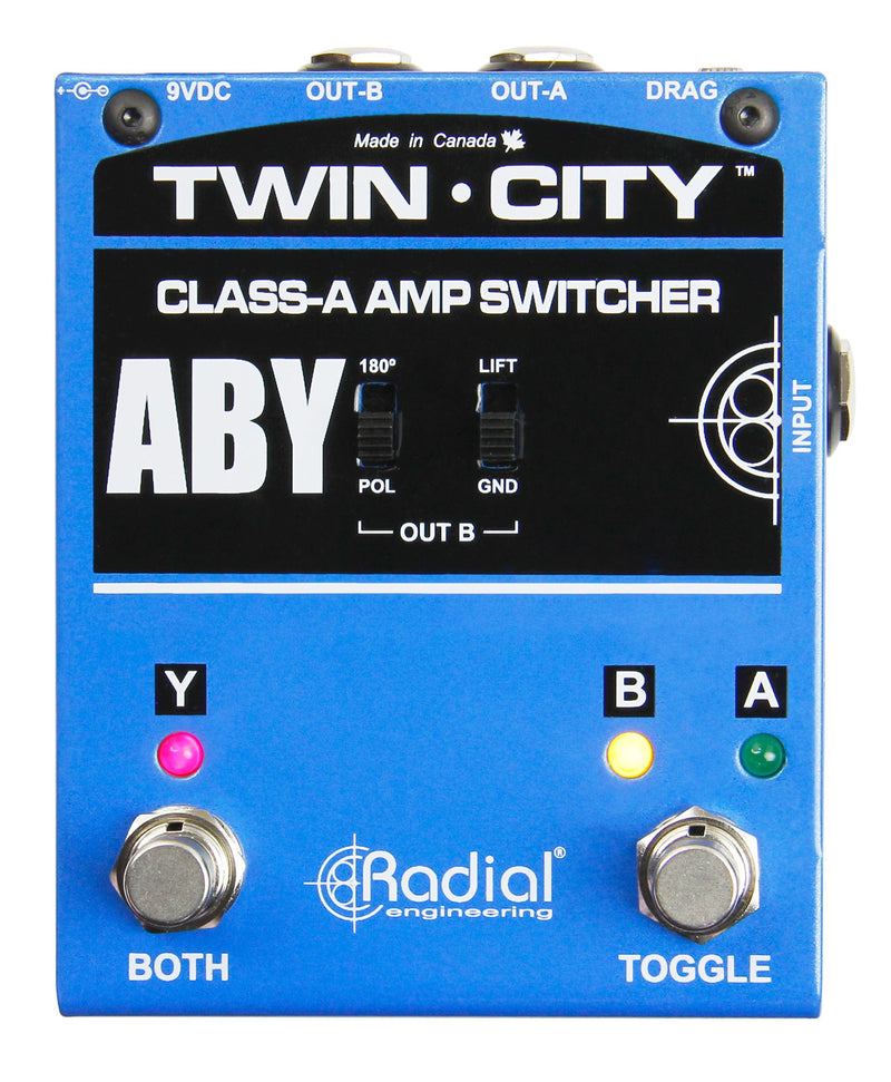 Radial Twin City Bones ABY Amp Switcher Pedal A B Y