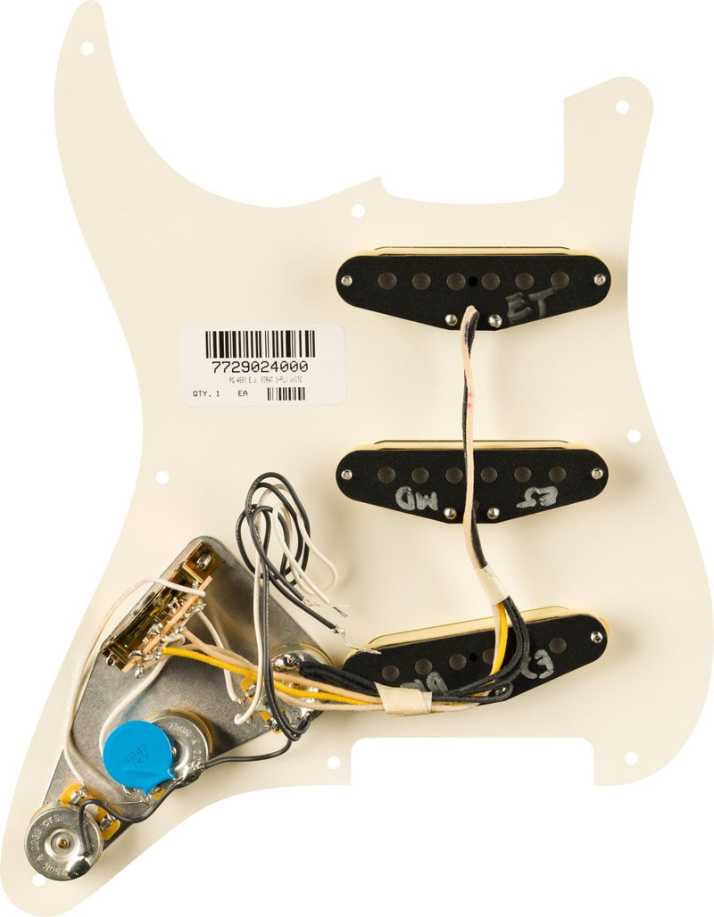 Fender Eric Johnson Prewired Stratocaster Pickguard - Parchment