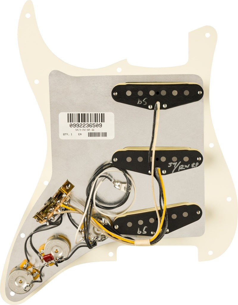 Fender Pure Vintage '59 Prewired Strat Pickguard - White