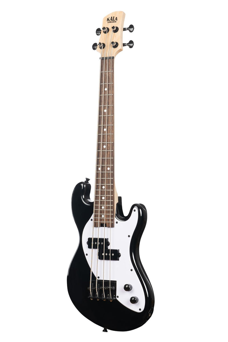 Kala UBASS-SB-BK-FS Solidbody U-Bass Electric Bass Guitar - Black (Open Box)