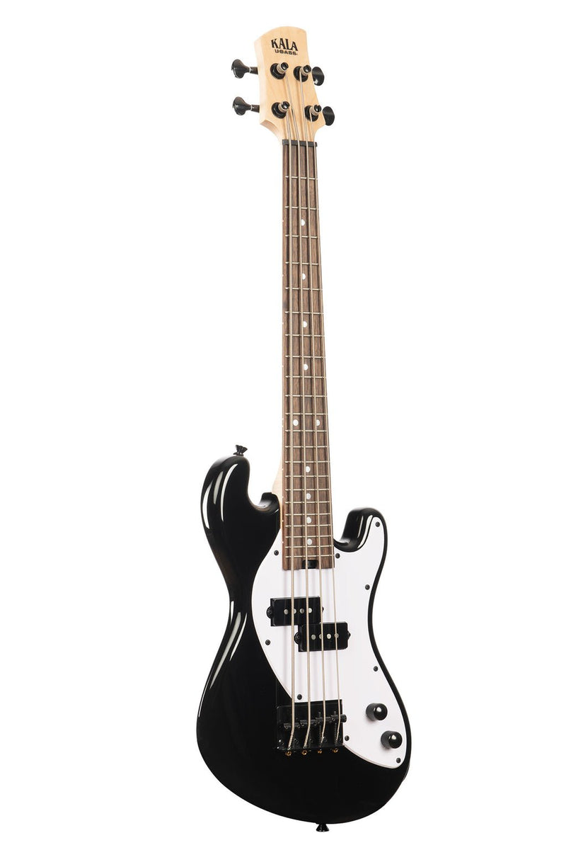 Kala UBASS-SB-BK-FS Solidbody U-Bass Electric Bass Guitar - Black