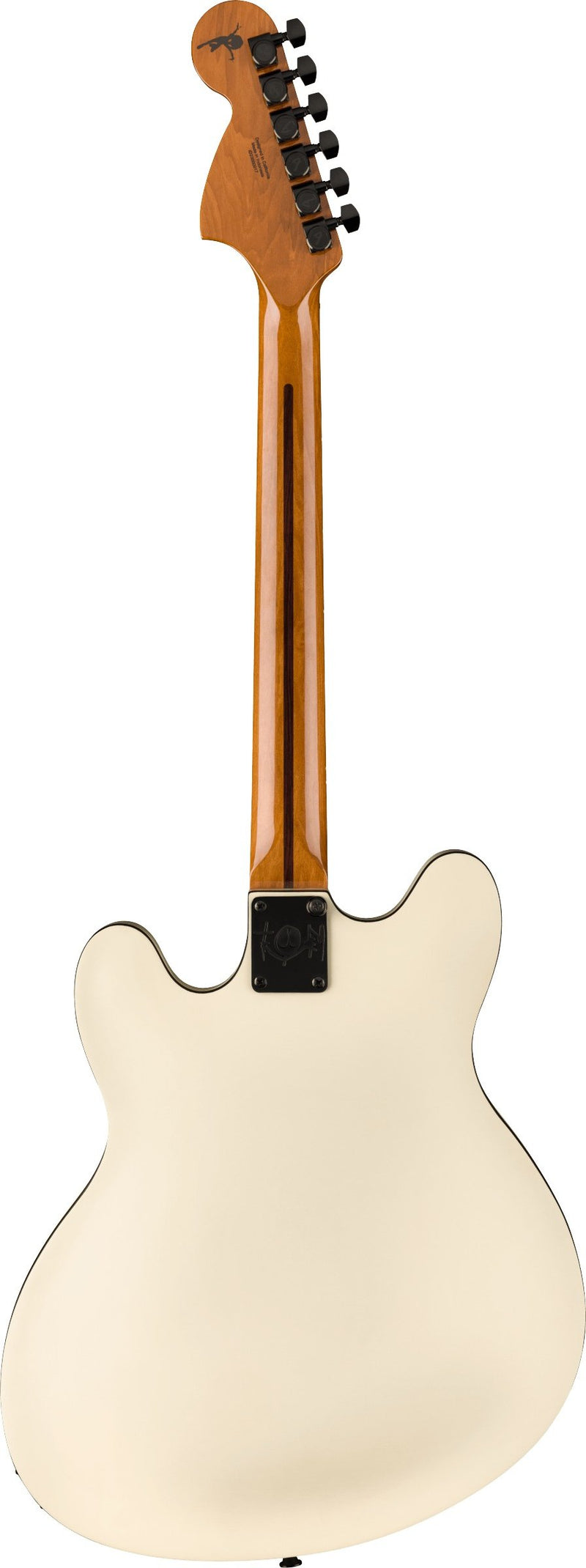 Fender Tom DeLonge Starcaster Semi-Hollowbody Electric Guitar Satin Olympic White