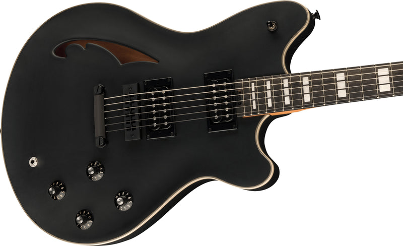 EVH SA-126 Special Semi-Hollowbody Electric Guitar with Case - Stealth Black