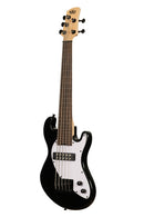 Kala Solidbody U-Bass Fretless Electric Bass Guitar, Black UBASS-SB5-BK-FL
