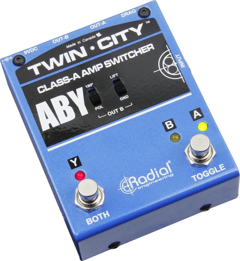 Radial Twin City Bones ABY Amp Switcher Pedal A B Y