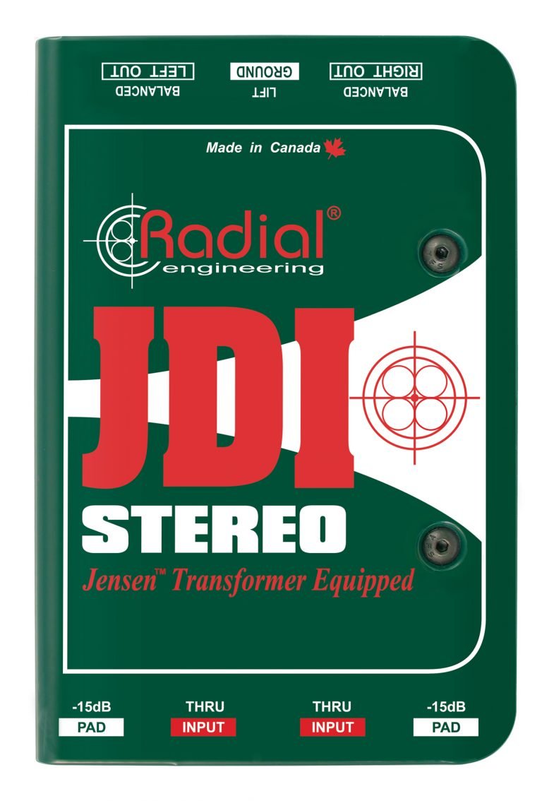 Radial JDI Stereo Jensen-equipped 2-channel Passive Instrument Direct Box