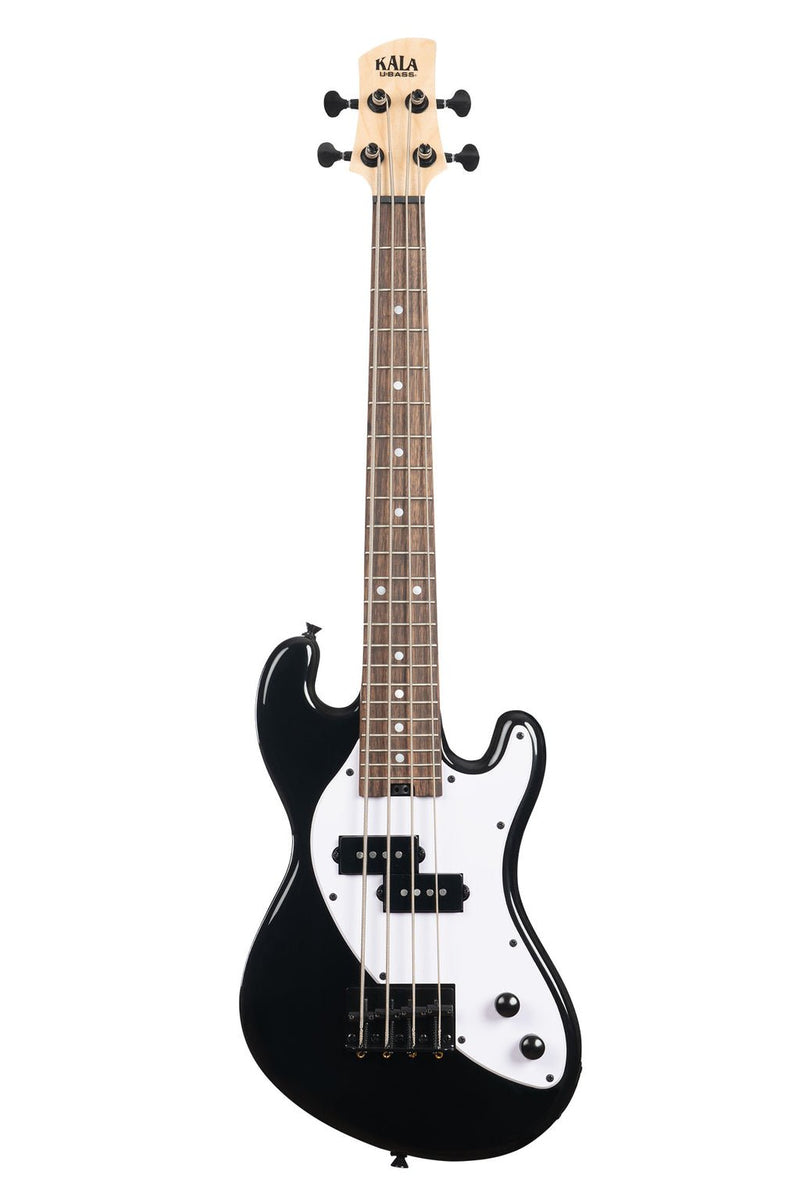 Kala UBASS-SB-BK-FS Solidbody U-Bass Electric Bass Guitar - Black (Open Box)