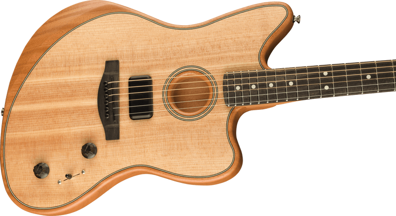 Fender American Acoustasonic Jazzmaster Natural Ebony Fingerboard