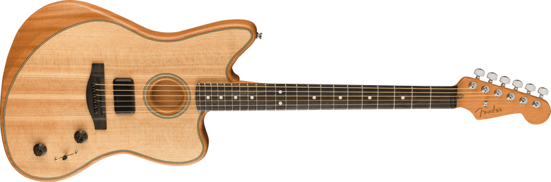 Fender American Acoustasonic Jazzmaster Natural Ebony Fingerboard