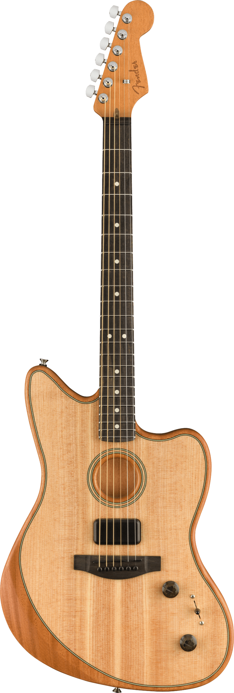 Fender American Acoustasonic Jazzmaster Natural Ebony Fingerboard
