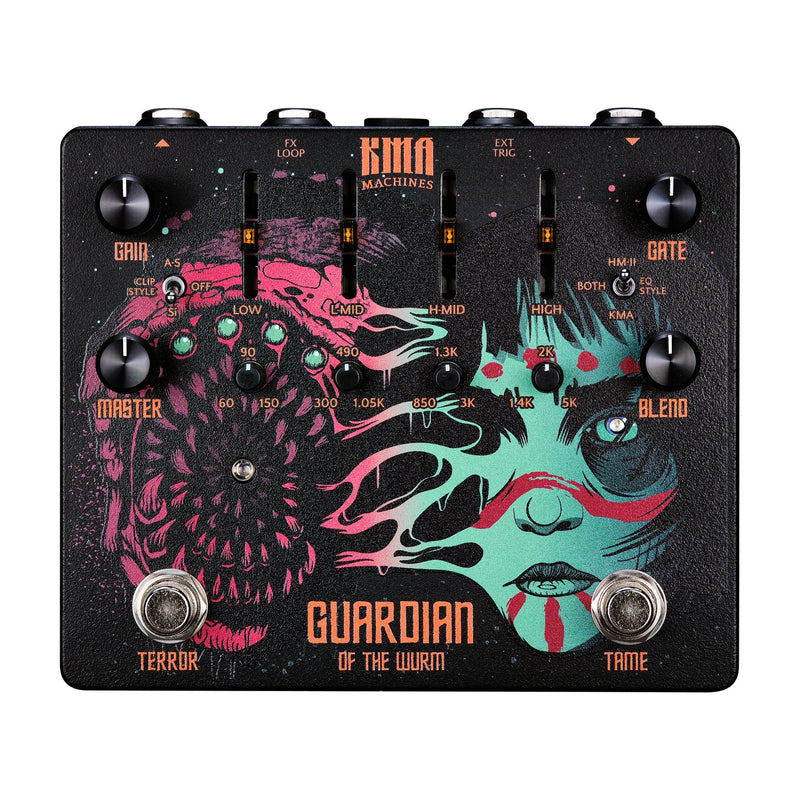 KMA Machines Guardian of the Wurm High Gain Distortion and Noise Gate Pedal