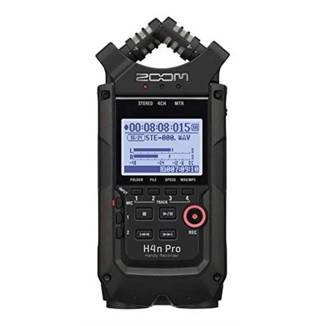 Zoom ZOOM-ZH4NPROAB-NM H4n Pro All Black 4-Track Portable Audio Recorder with Stereo Microphones
