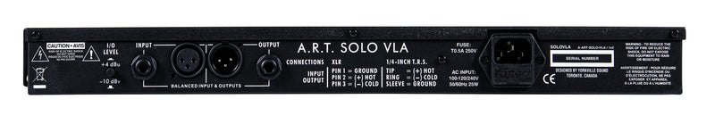 ART Solo VLA Multi-voice Tube Optical Compressor