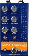 Empress Effects, Empress Compressor MKII Guitar Effects Pedal, Blue Sparkle, CP2B