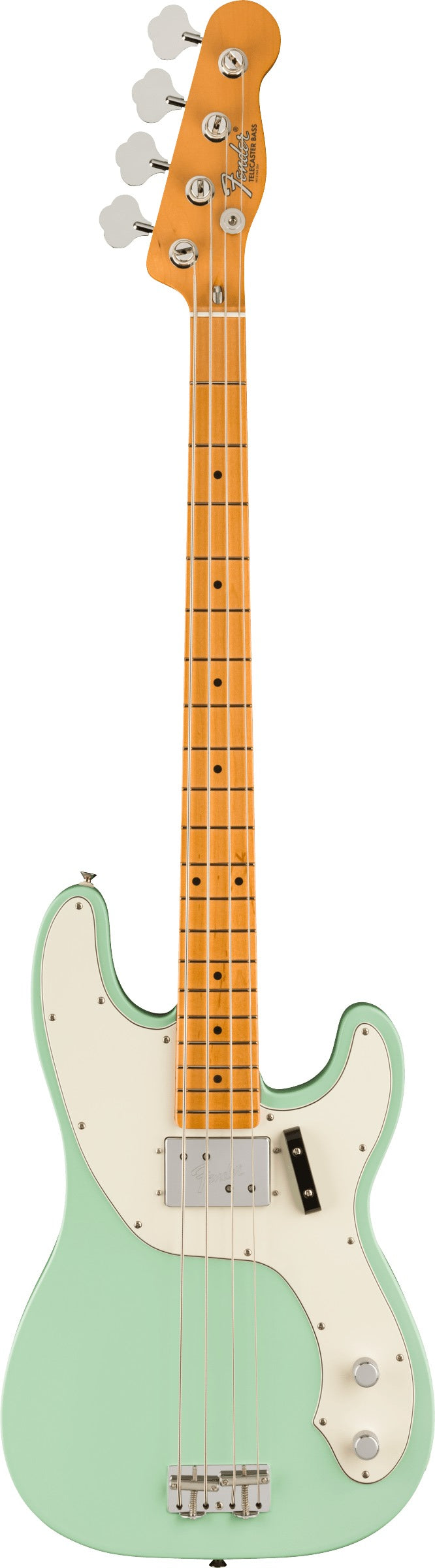 Fender Vintera II '70s Telecaster Bass Maple FB Surf Green w Deluxe Gig Bag