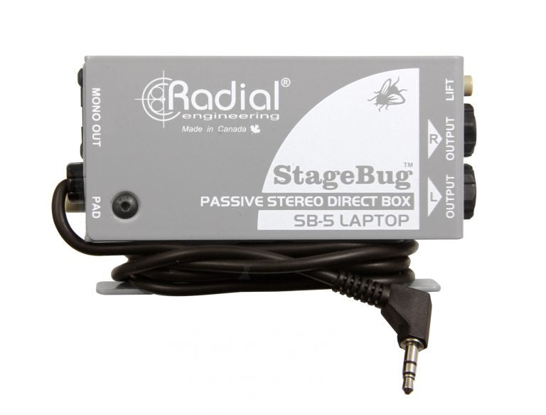 Radial StageBug SB-5 1-channel Passive Laptop Direct Box (open box)