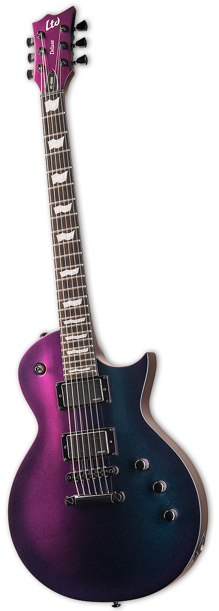 ESP LTD EC-1000 Electric Guitar Violet Andromeda Color Appear to Change on Angle