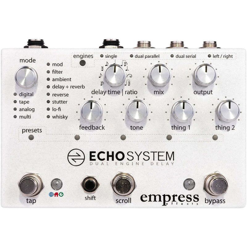 Empress Effects Echosystem Dual Engine Multi-Mode Delay Pedal