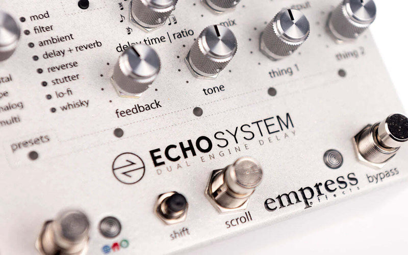 Empress Effects Echosystem Dual Engine Multi-Mode Delay Pedal