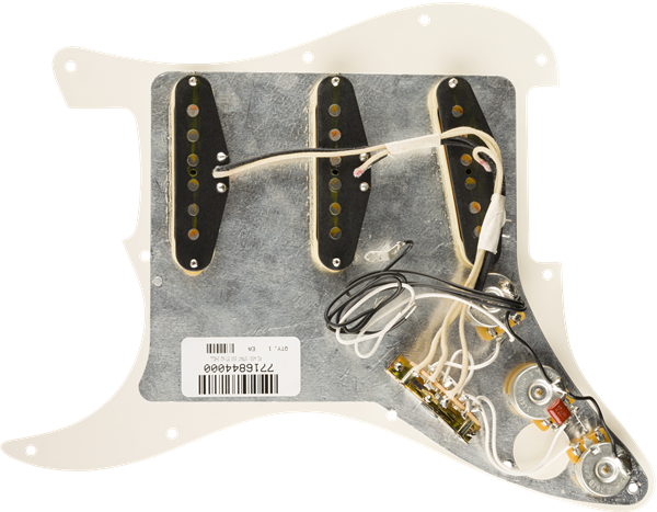 Fender Pre-Wired Strat Pickguard, Original '57/'62 SSS, Tortoise Shell 11 Hole PG