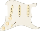 Fender Pre-Wired Strat Pickguard, Custom Shop Fat 50's SSS, Parchment 11 Hole PG