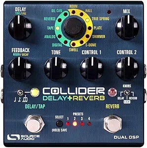 Source Audio Collider Stereo Delay+Reverb Pedal